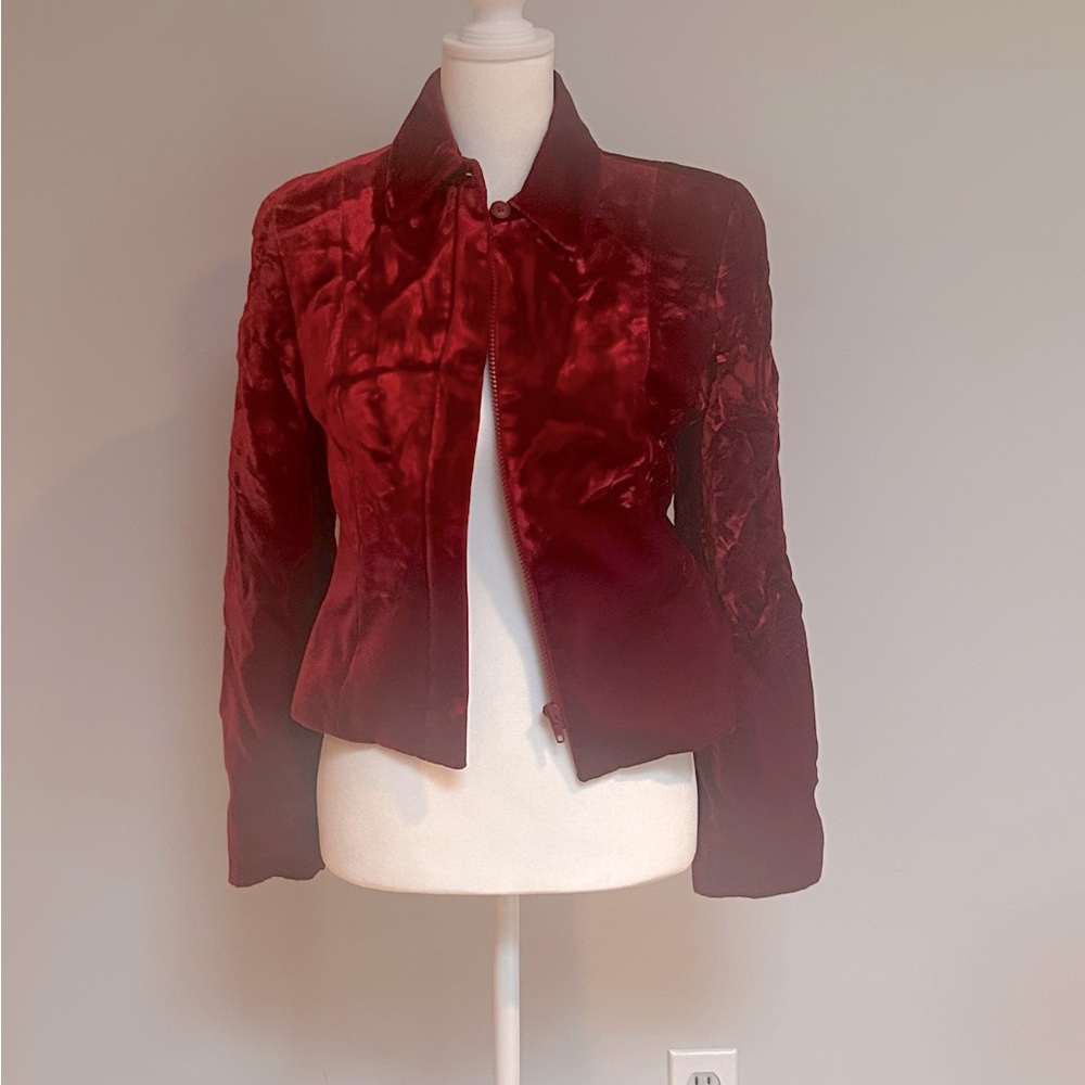 Red velvet Emporio Armani balzer